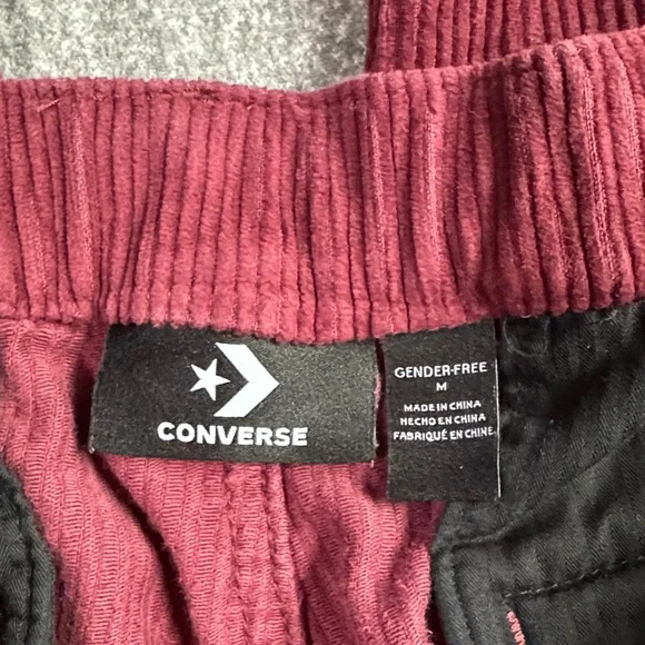 Converse x IRAK NYC Corduroy Pants Dark Burgundy Unisex Size Medium